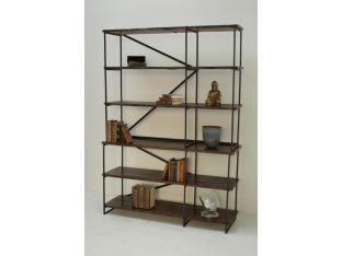 Recycled Wood Stacking Bookcase