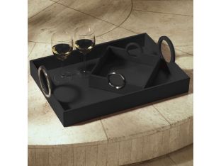 Black Leather Tray