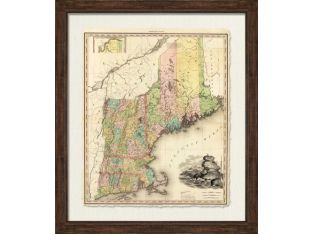 The Great Map of New England 34W x 40H