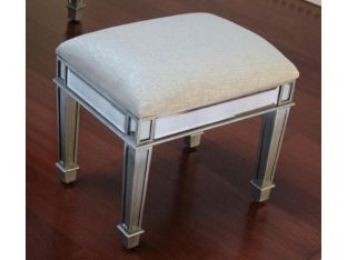 Mirrored Vanity Stool