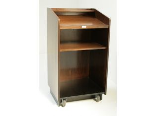Contemporary Podium in Walnut