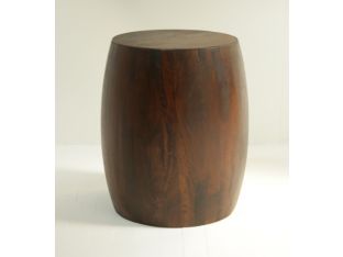 Dark Oak Drum Stool