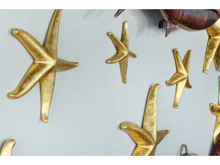 Set of 3 Gold Starfish - Cleared