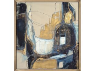 Bloquer Navy, Grey, Gold I 50W x 54H