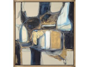 Bloquer Navy, Grey, Gold II 50W x 54H