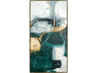 Bloquer Green, Blue, Gold III 32W x 62H