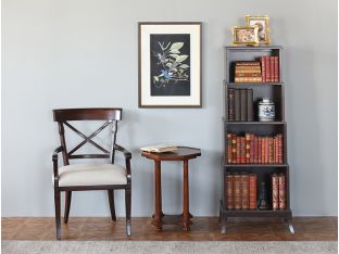 Four Tiered Dark Wood Bookcase