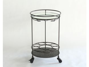 Iron Lacquer Bar Cart
