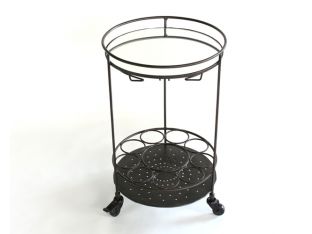 Iron Lacquer Bar Cart
