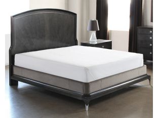 Black Maple King Bed with Metal Inlay