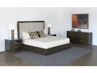 Sable Brown King Bed With Panel Headboard