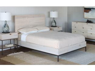 Light Poplar Queen Platform Bed