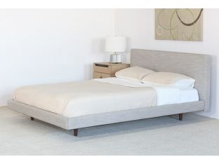 Clay Taupe Linen Queen Bed