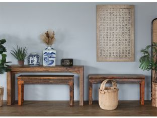 Set Of 2 Antique Chinese Benches, 19th Century
