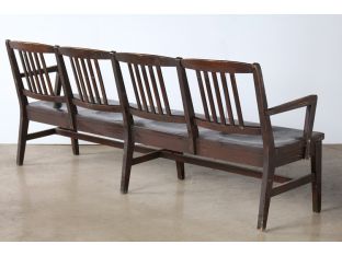 Dark Wood Precinct Bench