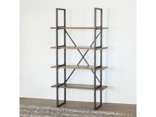 Modern Industrial Single Bookcase