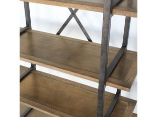 Modern Industrial Single Bookcase