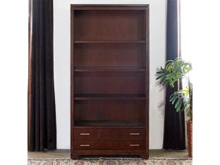 Mocha Transitional Bookcase