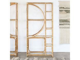 South Seas Natural Rattan Etagere