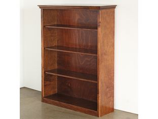 Dark Maple Bookcase With Four Shelves