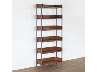 Toasted Acacia Wood Bookshelf