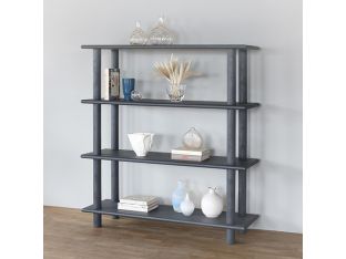 Simple Blue Navy Bookshelf