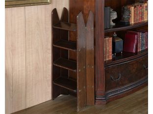 Vintage Brass Mounted Library Ladder