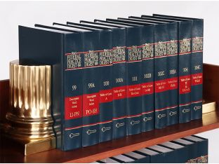 Blue & Red Federal Practice Digest Law Book