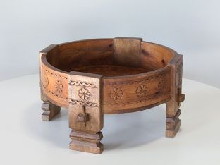 Reclaimed Carved Wood Bowl
