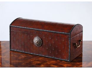 Oxblood Leather Box