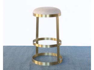 Antique Brass Ring Bar Stool