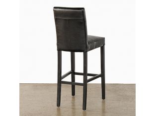 Black Leather Bar Stool