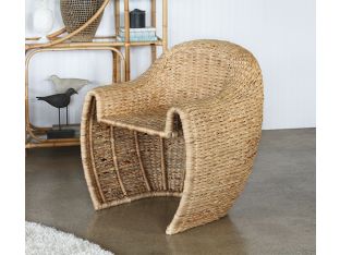 Honey Rattan Club Chair