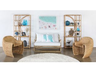 Honey Rattan Club Chair
