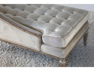 Right-Facing Chaise with Fluted Detail Feet