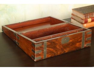 English Rosewood Lapdesk Or Box, 19th Century