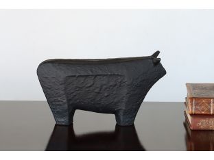 Small Black Abstract Bull Figure- Cleared