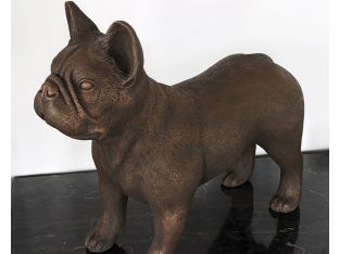 Bronze French Bulldog Sculpture - Cleared