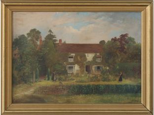 Game Of Hoopola, 19th Century, English School 32W x 24.5H