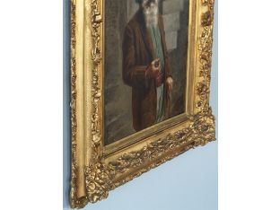 Portrait Old Man With Pipe, Late 19th Century 21W x 33H