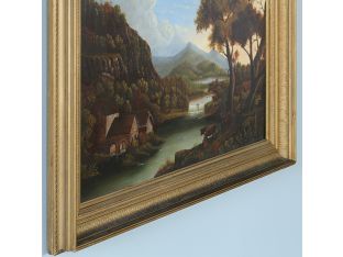 River Scene, 19th Century, Hudson River School 44.5W x 35.5H