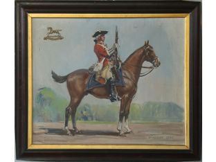 Mounted English Soldier II, Early 20th Century 29W x 25H