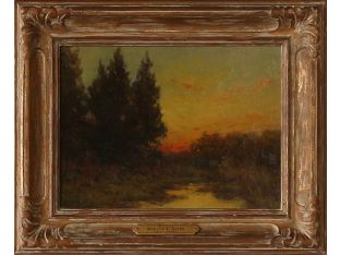 Three Trees Landscape, 19th Century 13.75W x 11H