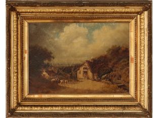 Landscape with Cottage Exterior 19.5W x 15.5H - Cleared Art