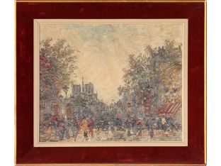 French Impressionist Street Scene 31W x 27H - Cleared Art
