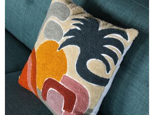 Geometric Desert Sun Pillow - Cleared
