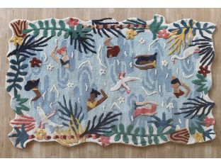 5' X 7'6" Tropical Swimmer Rug - Cleared