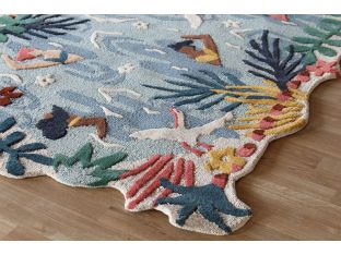 5' X 7'6" Tropical Swimmer Rug - Cleared