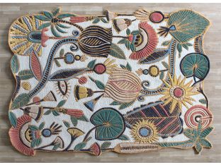 7'9" X 9'9" Tropical Optimism Rug - Cleared