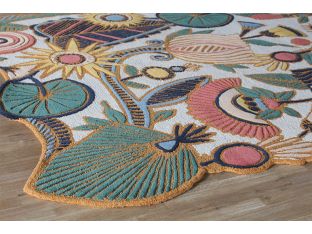 7'9" X 9'9" Tropical Optimism Rug - Cleared